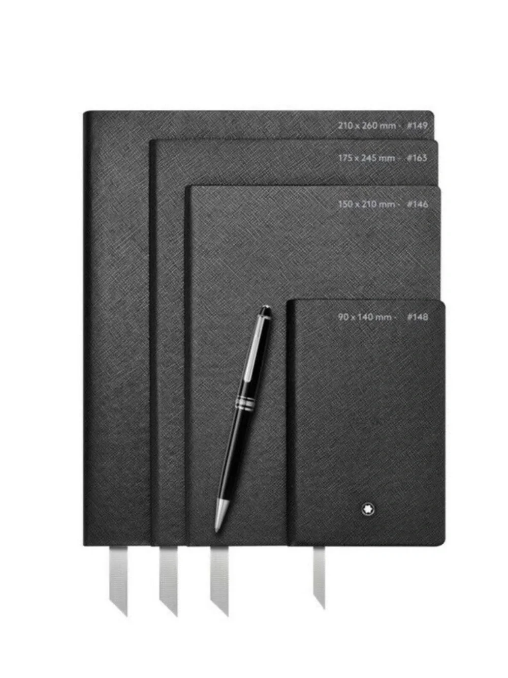 Montblanc Notebook #146 Pony Hair Tiger Premium Paper Blank Gold Cut Notebook